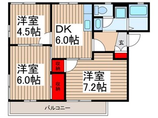 グリーンヒルＡの物件間取画像